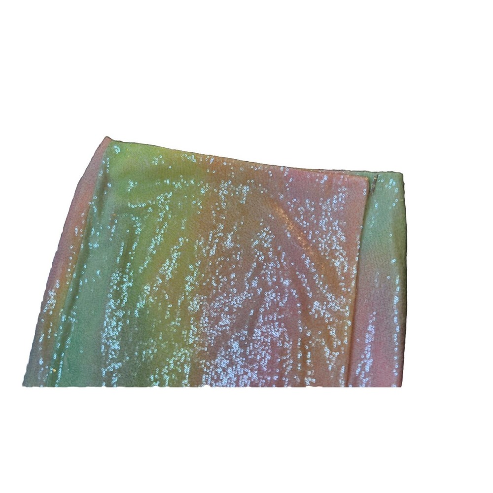 NEW~ Stine Goya Rainbow Arwen Fully Sequined Wrap Midi Skirt S $460 - Picture 8 of 9